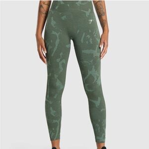 Gym shark Seamless Green Camo Leggings